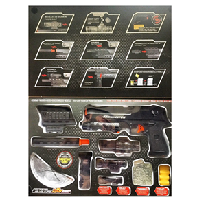 تفنگ اسباب بازی تیر ژله ای شارژی Desert Eagle Tactical مدل d8a -اسباب بازی
